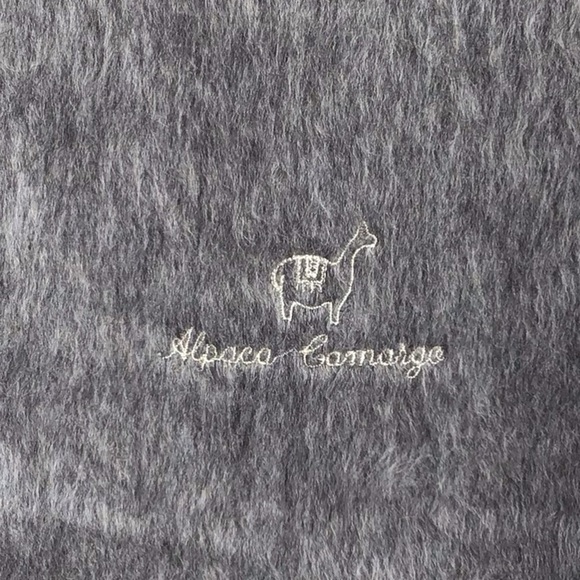 Alpaca Camargo Alpaca Blend Peruvian Gray Scarf - Picture 7 of 8